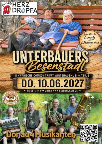 Entradas para Hillus Herztropfen und die Donau4Musikanten en 10.06.2027 - Comprar entradas